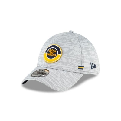 Green Bay Packers Gorra | New Era NFL Fall Sideline Historic 39thirty Stretch Fit Cap Mexico - Grises